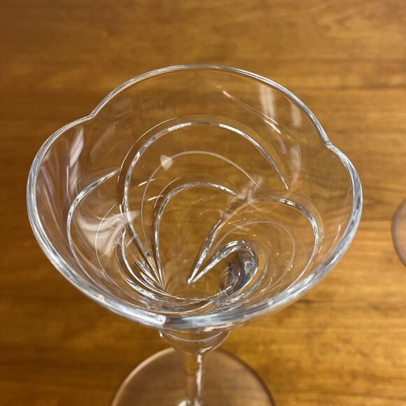 Rogaska Maestro Pattern Lead Crystal Candlestick Pair - 8” - Picture 4 of 9